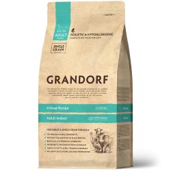 Grandorf Cat 4 Lihaga Täistoit tubastele kassidele 2kg