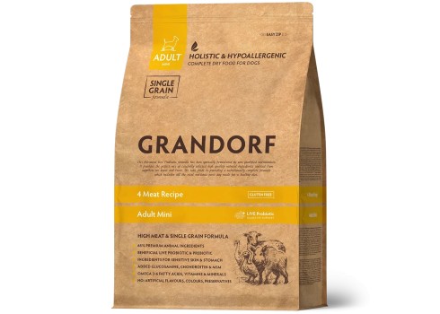 Grandorf 4 Lihaga väikest tõugu koertele 3kg