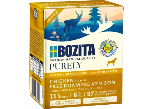 BOZITA koeratoit Chicken & Free Roaming Venison 370g
