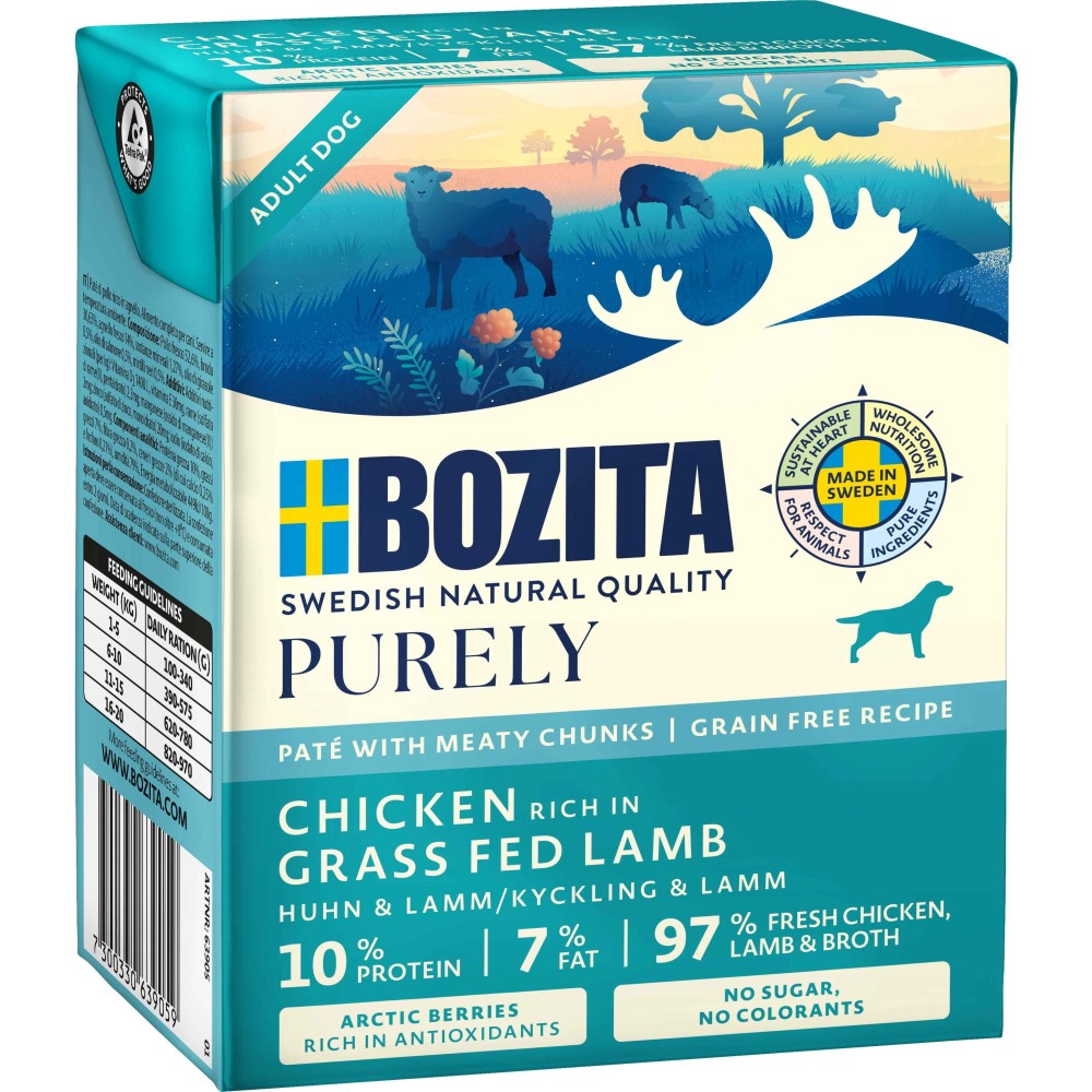 BOZITA koeratoit Chicken & Grass Fed Lamb 370g
