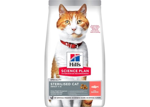 Hill's Science Plan Sterilized Adult kassi täissööt lõhega 1,5kg