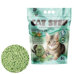 Cat Step Tofu rohelise tee lõhnaline kassiliiv 2.7 kg- 6 l