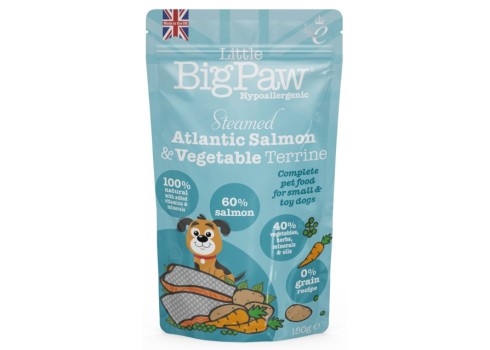 Little Bigpaw koera einekotike aurutatud lõhe ja köögiviljadega 150 g