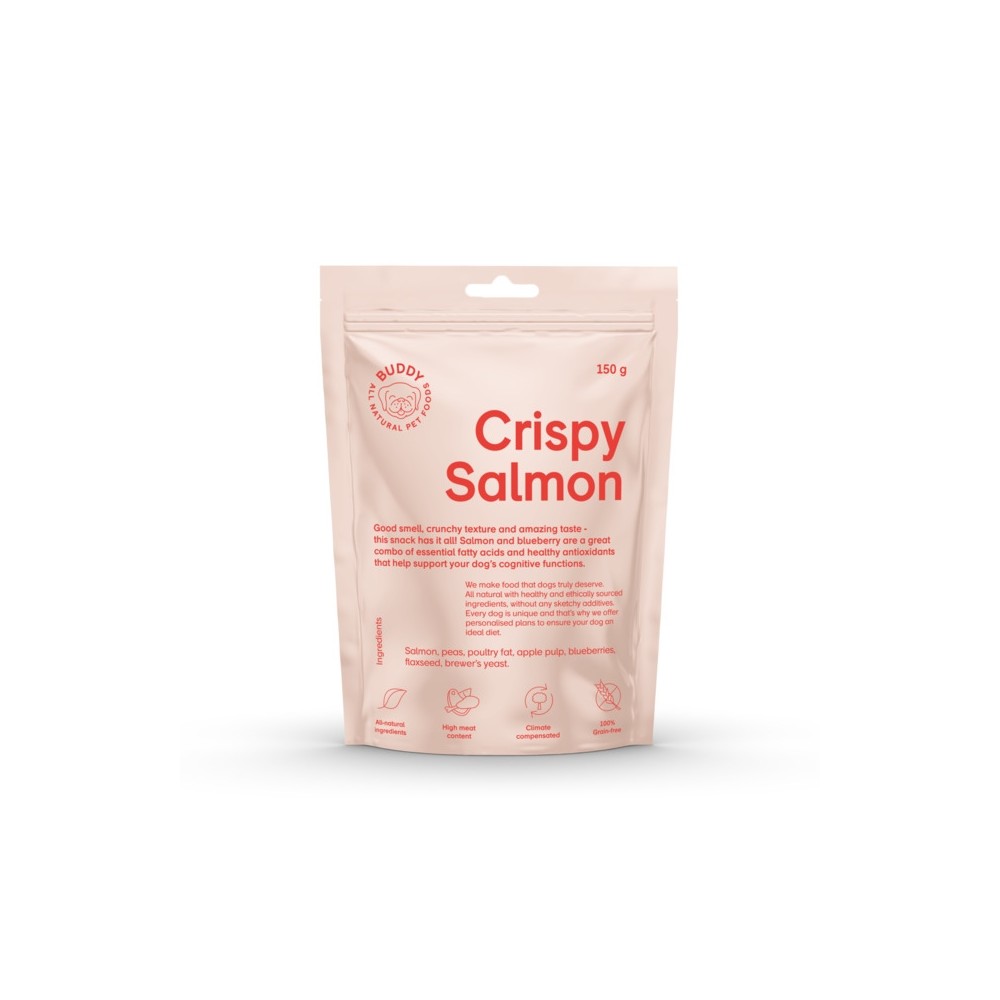 BUDDY KOERA MAIUS CRUNCHY LÕHE-MUSTIKAS 150G