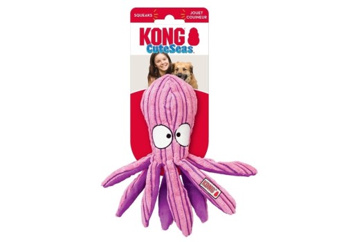 KONG Cuteseas Kaheksajalg, koera mänguasi, S, roosa