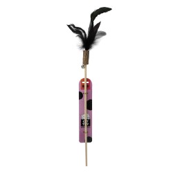 Bubu Pets puidust kassiõng sulega 58cm