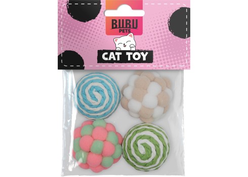 Bubu Pets erinevad pallid kassidele 4tk