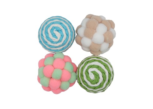 Bubu Pets erinevad pallid kassidele 4tk