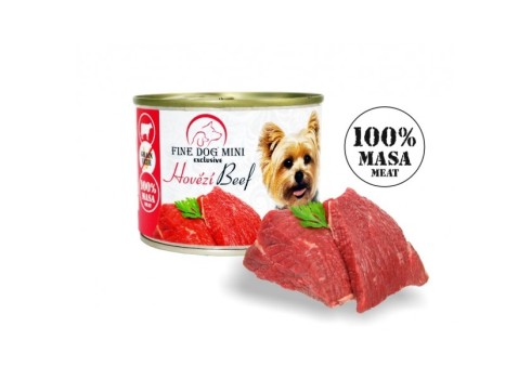 FINE DOG MINI EXCLUSIVE konserv veis 100% 200g