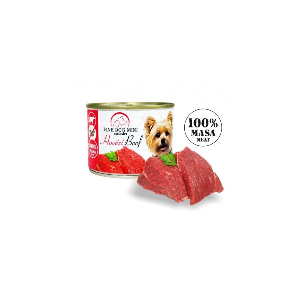 FINE DOG MINI EXCLUSIVE konserv veis 100% 200g