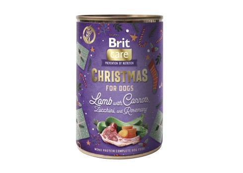 Brit Care Christmas Mono Protein Lamb konserv koertele 400g