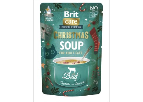 Brit Care Cat Soup Christmas multipakk kassidele 15 x 75g