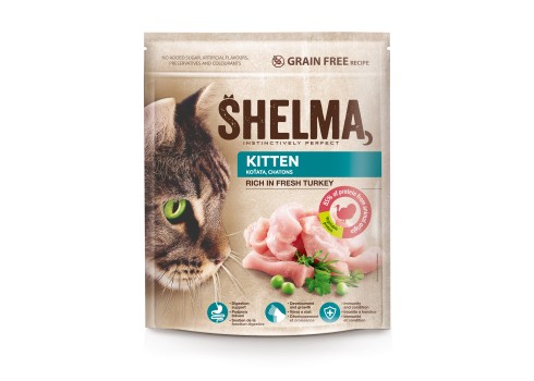 Shelma kassipoegadele värske kalkuniga, teraviljavaba 750g