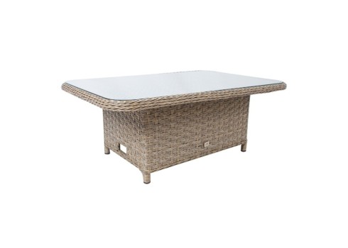 Laud PACIFIC 120x80xH46-65cm, hallikasbeež