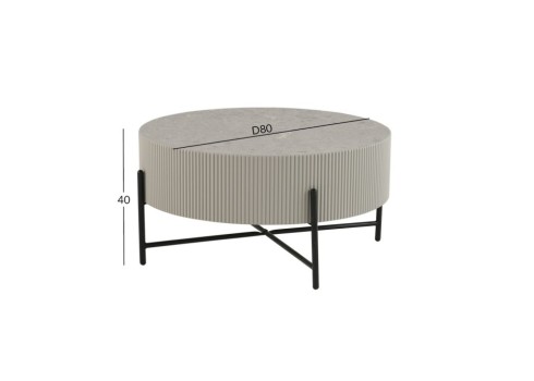 Diivanilaud ASHER D80xH40cm, hall