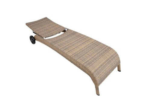 Lamamistool WICKER cappuccino, 73x196xH99cm