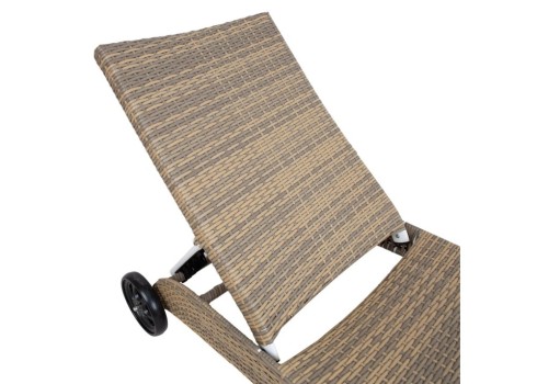 Lamamistool WICKER cappuccino, 73x196xH99cm