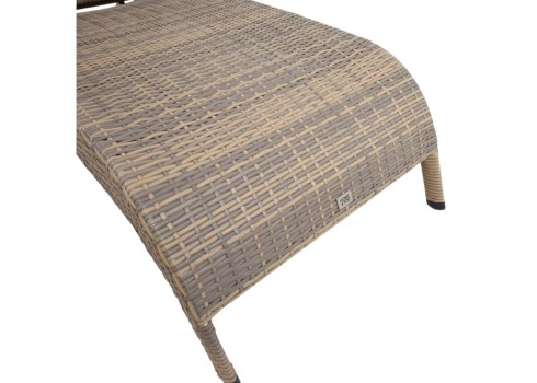 Lamamistool WICKER cappuccino, 73x196xH99cm