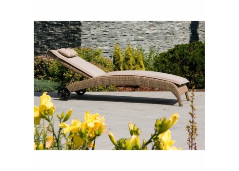 Lamamistool WICKER cappuccino, 73x196xH99cm