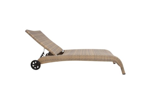 Lamamistool WICKER cappuccino, 73x196xH99cm