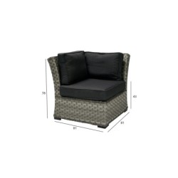 Mooduldiivan GENEVA nurk, hall