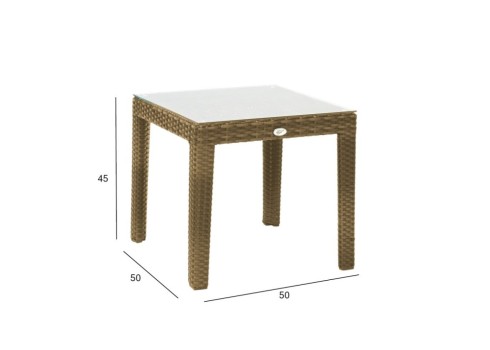 Abilaud WICKER 50x50xH45cm, beež