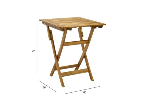 Laud FINLAY 60x60xH72cm, akaatsia