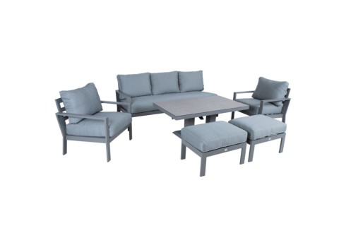 Aiamööblikomplekt RIO 6-osaline, hallikasbeež