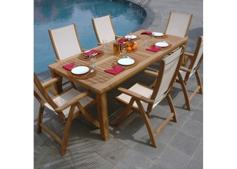 Laud BALI 220x100xH75cm, tiik