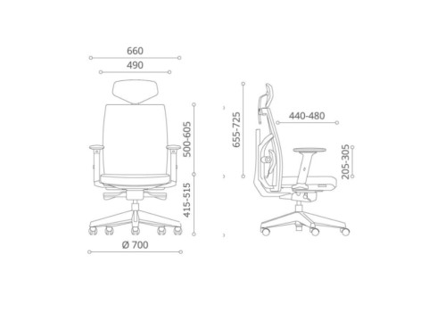 Töötool TUNE hall valge raamiga