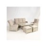 Aiamööblikomplekt BASEL laud, diivan, 2 tooli ja 2 tumbat