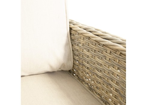 Aiamööblikomplekt BASEL laud, diivan, 2 tooli ja 2 tumbat