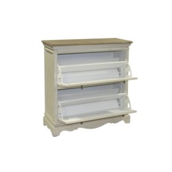 Jalatsikapp SAMIRA 92,5x32xH97cm, antiikvalge/naturaalne