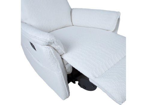 Tugitool GERRY manuaalne recliner, valge