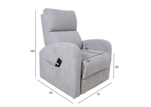 Tugitool BARNY elektriline lift recliner, helehall