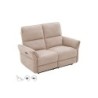 Diivan DAMIKA 2-kohaline elektriline recliner, helepruun