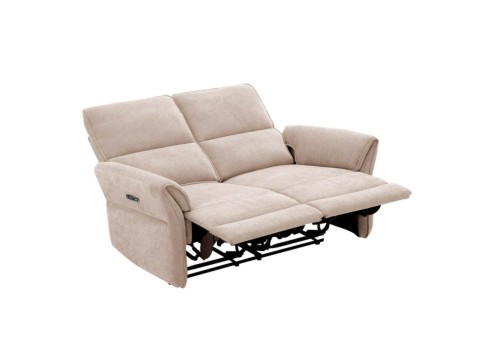 Diivan DAMIKA 2-kohaline elektriline recliner, helepruun