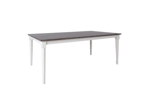 Söögilaud JANELLE 183x91xH75cm, hall-valge