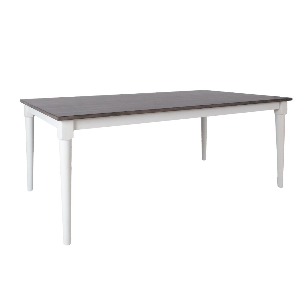 Söögilaud JANELLE 183x91xH75cm, hall-valge