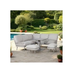 Aiamööblikomplekt MARENDA 4-osaline, hall/beež