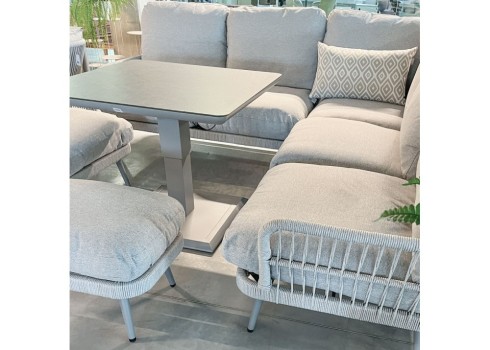 Aiamööblikomplekt MARENDA 4-osaline, hall/beež