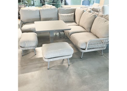 Aiamööblikomplekt MARENDA 4-osaline, hall/beež