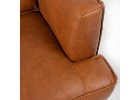 Diivan LEO 2-kohaline, helepruun naturaalne nahk