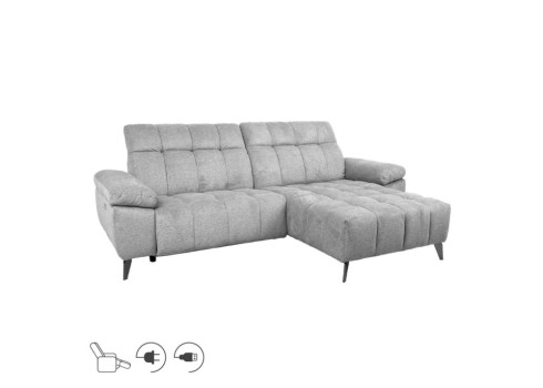 Nurgadiivan LUZERN PN, elektriline reclainer, helehall