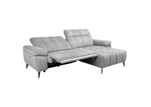 Nurgadiivan LUZERN PN, elektriline reclainer, helehall