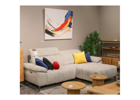 Nurgadiivan LUZERN PN, elektriline reclainer, helehall