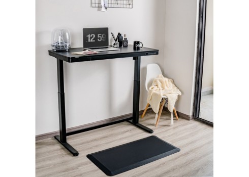 Töölaud ERGO 1-mootoriga 120x60xH72-121cm, must