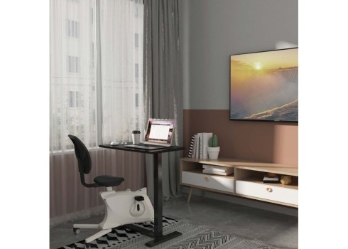 Töölaud ERGO 1-mootoriga 70x40xH65-103cm, must