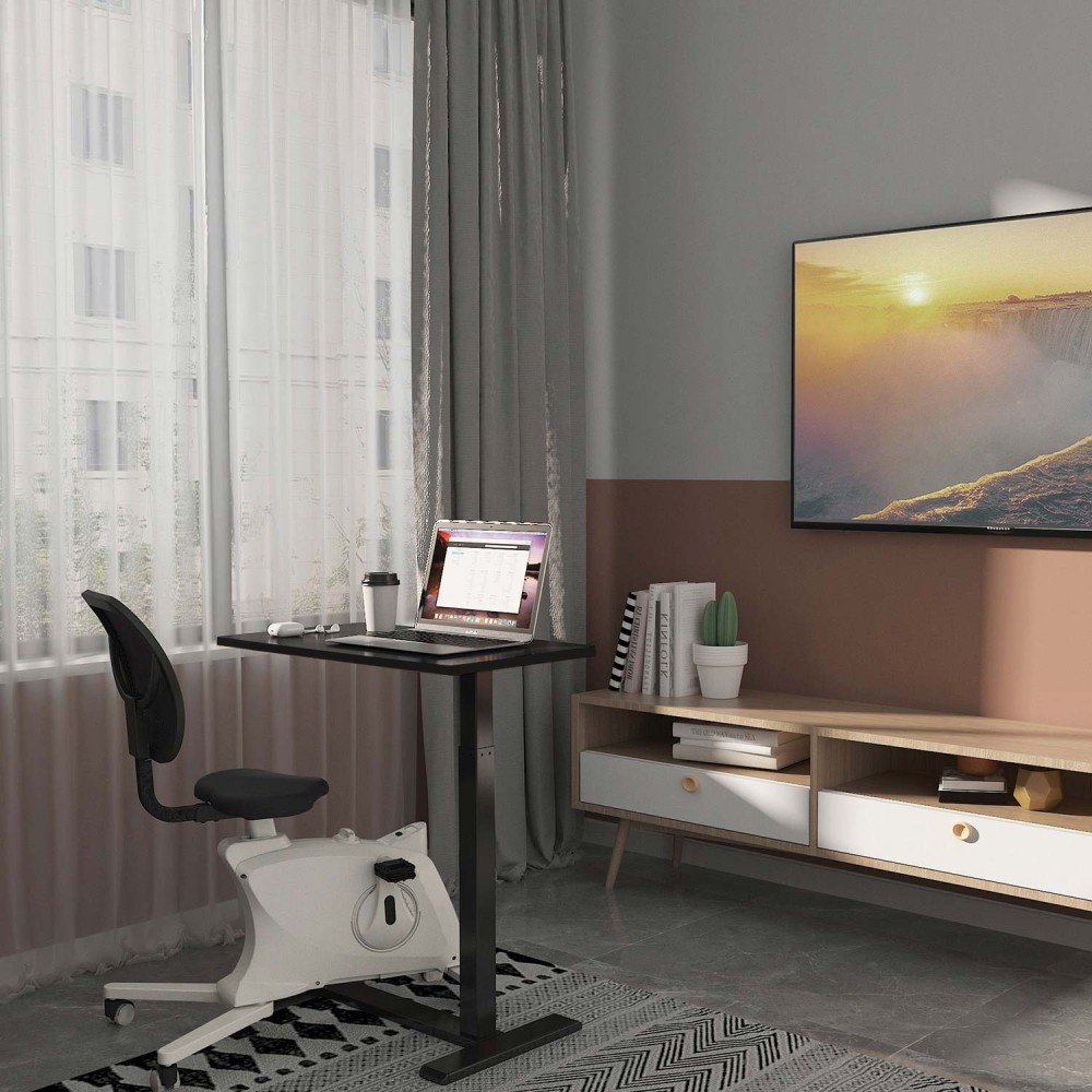 Töölaud ERGO 1-mootoriga 70x40xH65-103cm, must