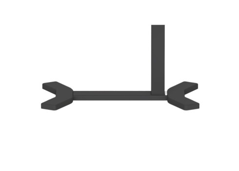 Töölaud ERGO ühe jalaga 70x40xH67,5-106cm, must